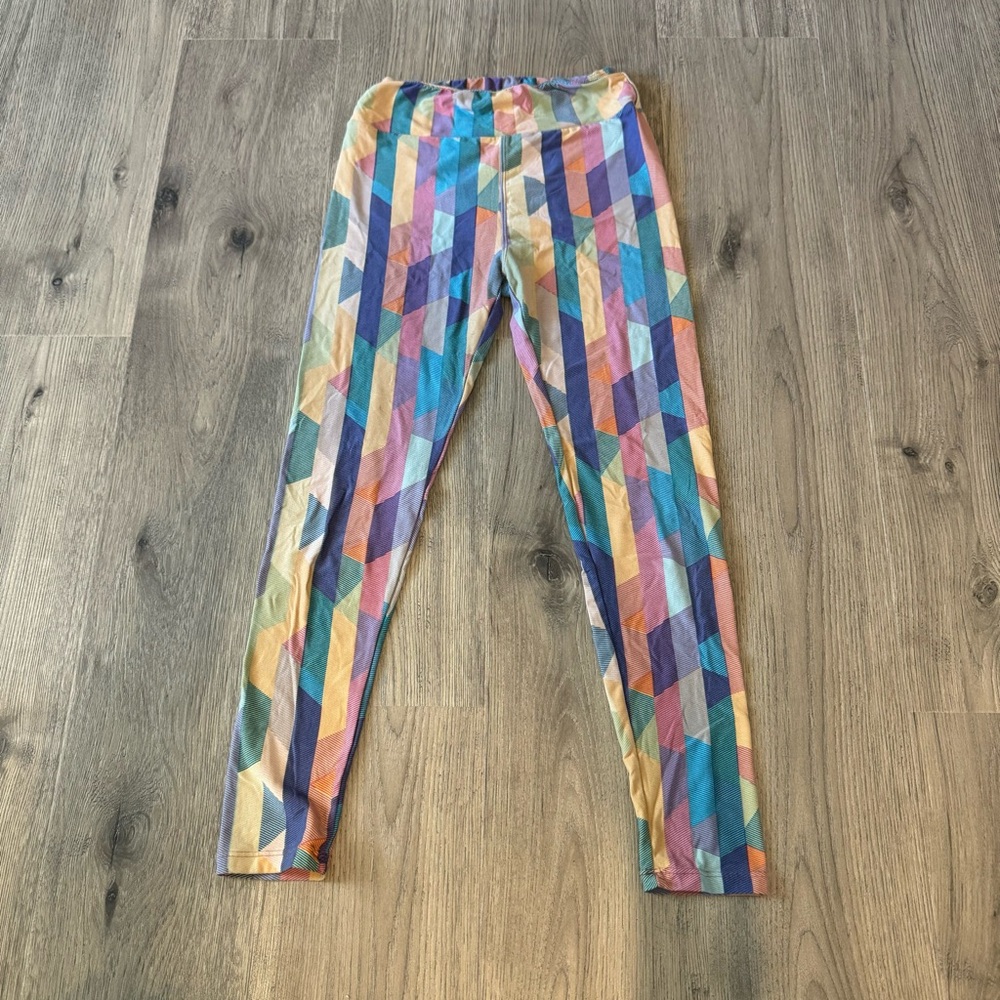 LuLaRoe Colorful Fun Print Leggings One Size (2-10)